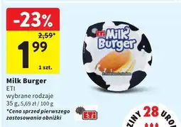 Intermarche Milk Burger ETI 35g oferta