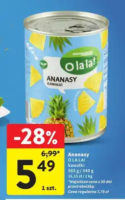 Intermarche Ananas kawałki O La La! 565g oferta