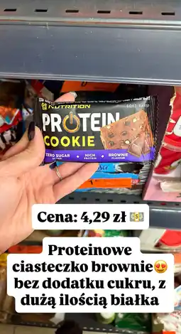 Biedronka Ciasteczko proteinowe brownie Go On Nutrition oferta