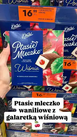 Biedronka Ptasie mleczko waniliowe z galaretką wiśniową 340g E. Wedel oferta