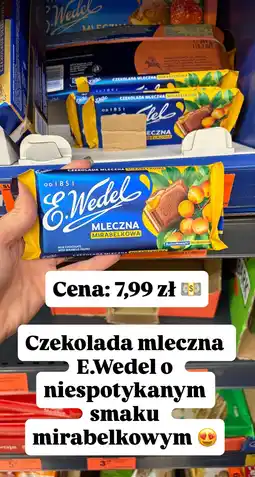 Biedronka Czekolada mleczna E.Wedel mirabelkowa oferta