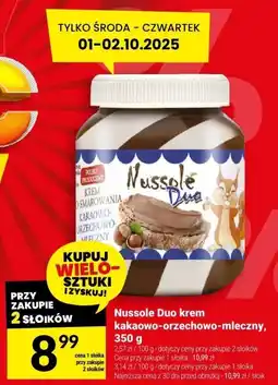 Twój Market Nussole Duo krem kakaowo-orzechowo-mleczny, 350 g oferta