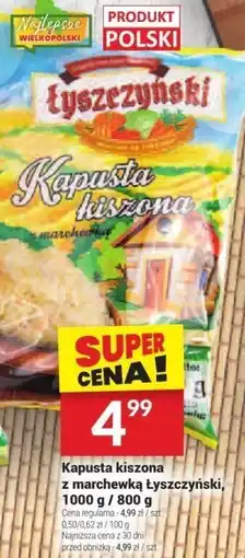 Twój Market Kapusta kiszona z marchewką Łyżeczynski, 1000 g / 500 g oferta