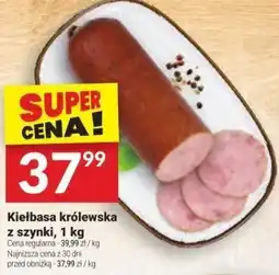 Twój Market Kiełbasa królewska z szynki, 1 kg Białecki Wędzarnia oferta