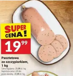 Twój Market Pasztetowa ze szczypiorkiem, 1 kg Białecki Wędzarnia oferta