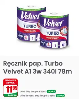 Dino Ręcznik pap. Trubo Velvet A1 3w 340l 78m oferta