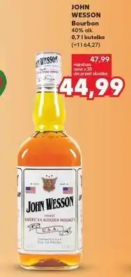 Kaufland Whiskey John Wesson oferta