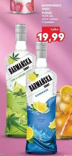 Kaufland Wódka Barmańska Shot Lime & Cannabis Sativa oferta