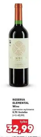 Kaufland Wino Elemental Reserva Carmenere oferta