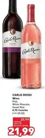 Kaufland Wino Carlo Rossi Pink Moscato oferta