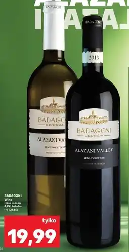 Kaufland Wino Badagoni Alazani Valley oferta