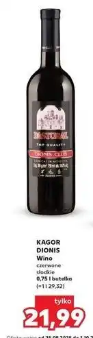 Kaufland Wino Kagor Dionis Club oferta