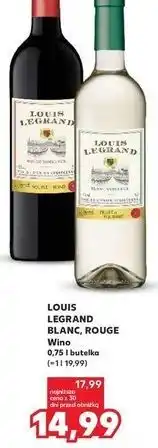 Kaufland Wino czerwone półsłodkie Louis Legrand oferta