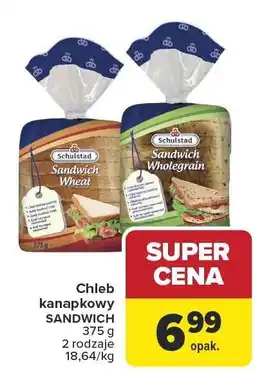 Carrefour Chleb kanapkowy Sandwich Schulstad oferta