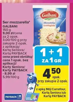 Carrefour Ser mozzarella 150g Galbani oferta