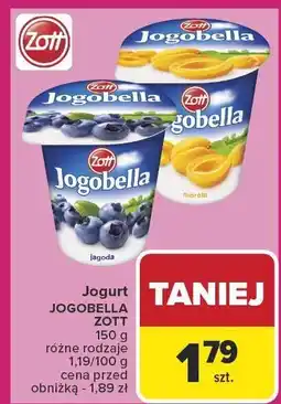 Carrefour Jogurt Jogobella, różne rodzaje Zott oferta