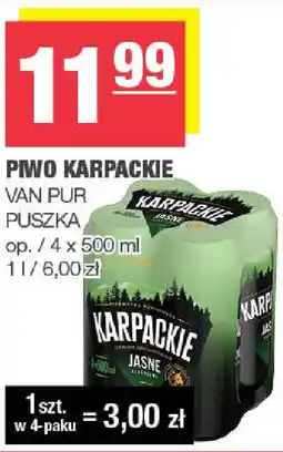 Spar Piwo karpackie van pur oferta