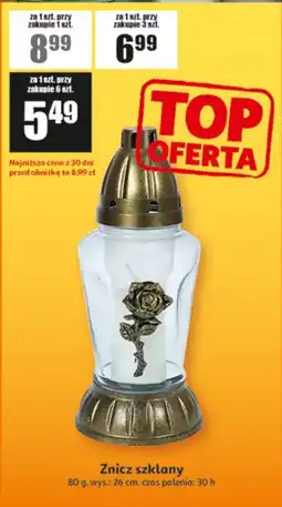 Auchan Znicz szklany oferta