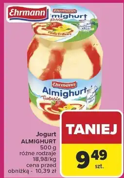 Carrefour Jogurt Almighurt, różne rodzaje Ehrmann oferta