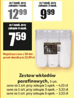 Auchan Zestaw wkładów parafinowych oferta