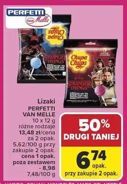 Carrefour Lizaki Chupa Chups, różne rodzaje Perfetti Van Melle oferta