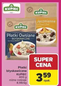 Carrefour Płatki błyskawiczne, różne rodzaje Kupiec oferta