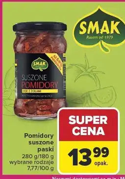 Carrefour Pomidory suszone - paski Smak oferta