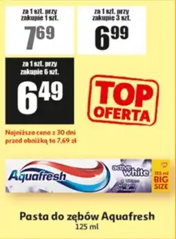 Auchan Pasta do zębów Aquafresh oferta