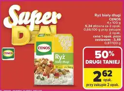 Carrefour Ryż biały długi 4x100g Cenos oferta