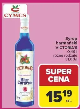 Carrefour Syrop barmański Victoria's 490 ml różne rodzaje oferta