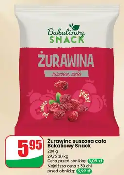 Dino Żurawina suszona cała Bakaliowy Snack oferta