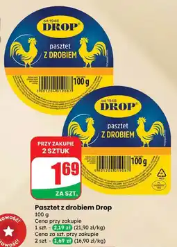 Dino Pasztet z drobiem Drop 100g oferta
