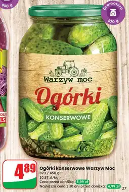 Dino Ogórki konserwowe Warzyw Moc 870g oferta