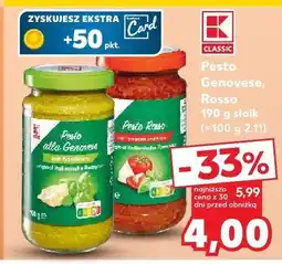 Kaufland Pesto Genovese 190 g K-Classic oferta