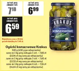 Auchan Ogórki konserwowe Krakus oferta