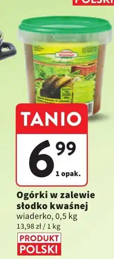 Intermarche Ogórki w zalewie słodko kwaśnej wiaderko Intermarche oferta