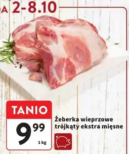 Intermarche Żeberka wieprzowe trójkąty ekstra mięsne Intermarche oferta