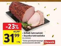 Intermarche Szynka tatrzańska OLEWNIK 1kg oferta