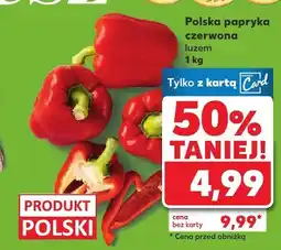 Kaufland Papryka czerwona luzem 1 kg Kaufland oferta
