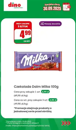 Dino Czekolada Daim Milka 100g oferta