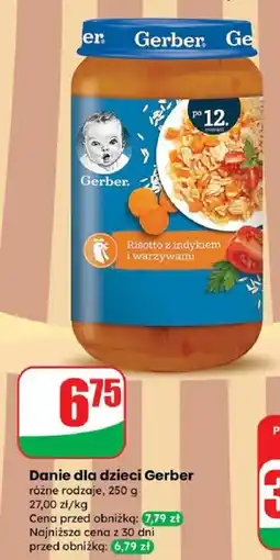 Dino Danie dla dzieci Gerber różne rodzaje 250g oferta