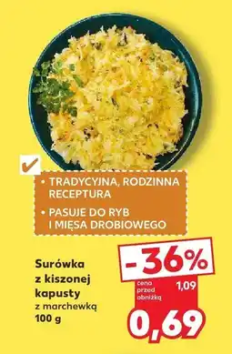 Kaufland Surówka z kiszonej kapusty z marchewką 100g Kaufland oferta