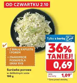 Kaufland Surówka porowa w delikatnym sosie 100g Kaufland oferta