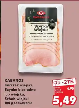 Kaufland Szynka wiejska Kabanos 100g oferta