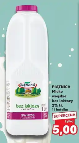 Kaufland Mleko wiejskie bez laktozy 2% 1l Piątnica oferta