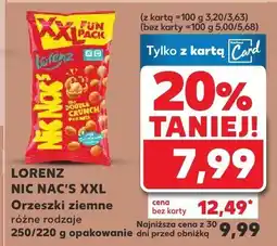 Kaufland Orzeszki ziemne Lorenz Nic Nac's XXL 250/220g oferta