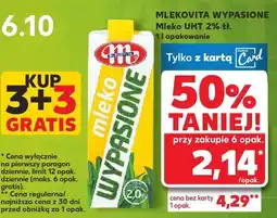 Kaufland Mleko Mlekovita Wypasione UHT 2% 1l oferta