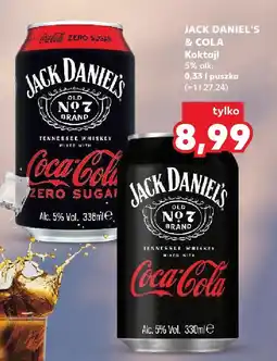 Kaufland Koktajl JACK DANIEL'S & COLA 0,33l oferta
