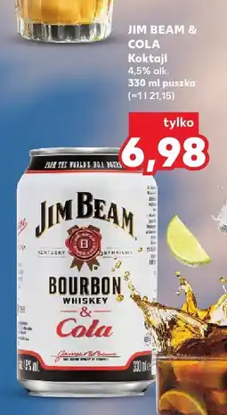 Kaufland Koktajl JIM BEAM & COLA 0,33l oferta