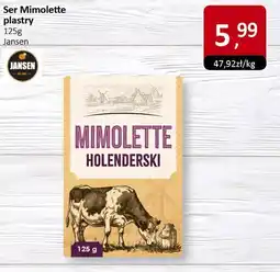 Market Point Ser Mimolette plastry 125g Jansen oferta